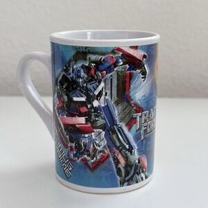 Vintage Transformers Mug Hasbro Dreamworks 2009 Optimus Prime Bumblebee